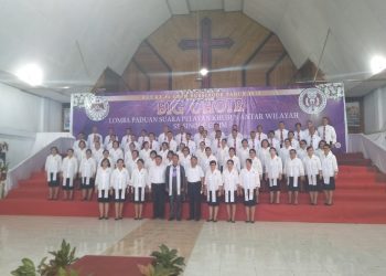 15 Peserta Paduan Suara Kategori Big Choir Telah Tampil, Wilayah Langowan Kelelondei Unggul Sementara
