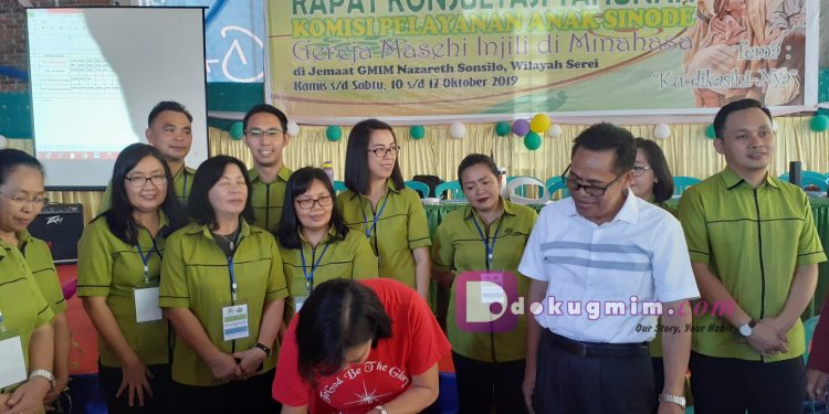 Konsultasi Tahunan Komisi Pelayanan Anak Sinode GMIM, Olga Singkoh Terpilih Sebagai Anggota KPAS