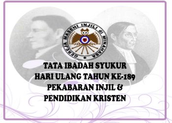 TATA IBADAH SYUKUR HARI ULANG TAHUN KE-189 PEKABARAN INJIL DAN PENDIDIKAN KRISTEN