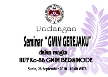 Undangan Mengikuti Seminar Dalam Rangka HUT ke-86 GMIM Bersinode