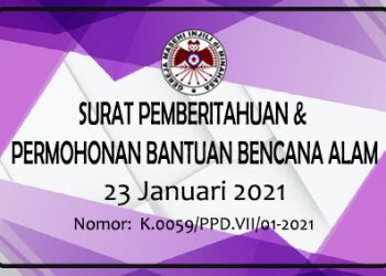 Pemberitahuan dan Permohonan Bantuan Bencana Alam