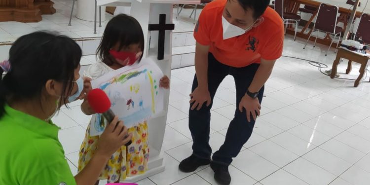 KPAS GMIM Gelar Trauma Healing Bagi Anak Korban Bencana