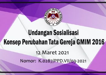 Undangan Sosialisasi Konsep Perubahan Tata Gereja GMIM 2016
