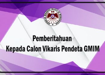 Pemberitahuan Kepada Calon Vikaris Pendeta GMIM