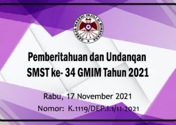 Pemberitahuan dan Undangan SMST ke- 34 GMIM Tahun 2021