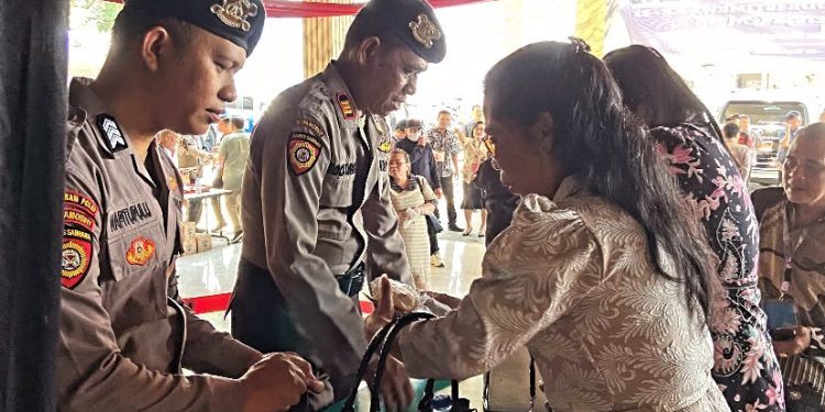 Pengamanan SMSI GMIM Diperketat, Penjagaan Berlapis hingga Pintu Masuk.